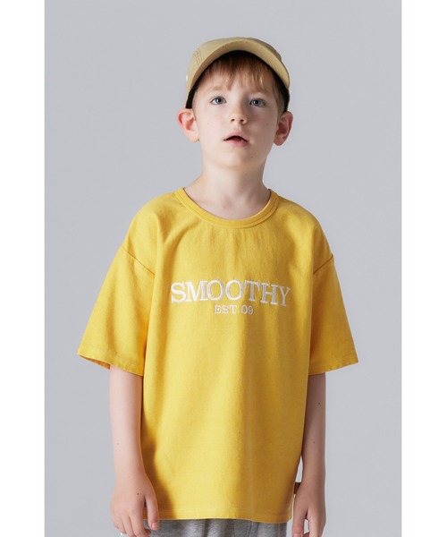 Smoothy(スムージー)の「Smoothy USA Pigment Embroidery Tee / スムージー ピグメント刺繍Tシャツ(Tシャツ/カットソー・キッズ・イエロー/ブラウン/ピンク/ブラック・XL/L/M/S)」の3枚目の写真