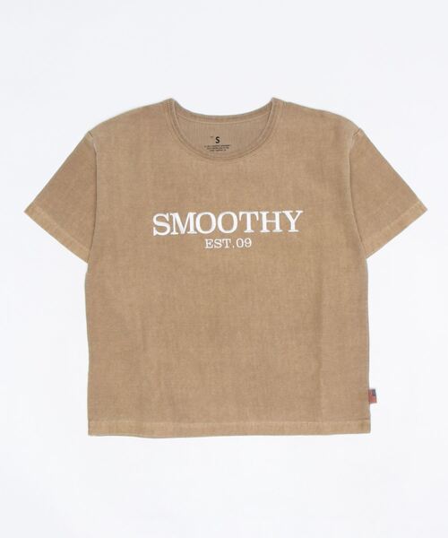 Smoothy(スムージー)の「Smoothy USA Pigment Embroidery Tee / スムージー ピグメント刺繍Tシャツ(Tシャツ/カットソー・キッズ・イエロー/ブラウン/ピンク/ブラック・XL/L/M/S)」の8枚目の写真