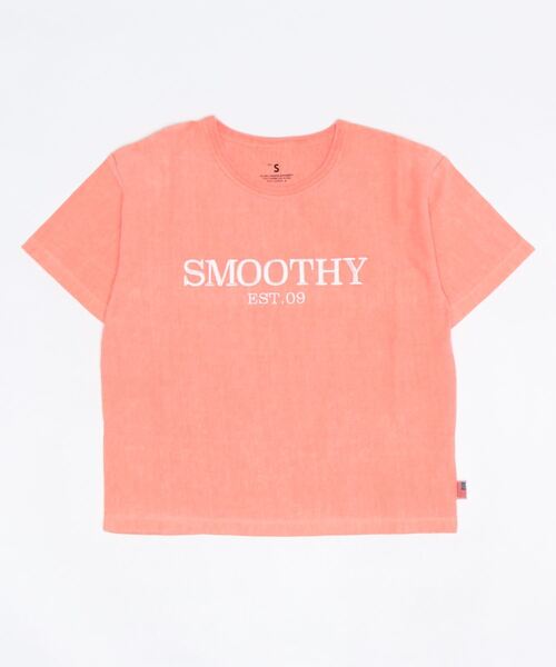 Smoothy(スムージー)の「Smoothy USA Pigment Embroidery Tee / スムージー ピグメント刺繍Tシャツ(Tシャツ/カットソー・キッズ・イエロー/ブラウン/ピンク/ブラック・XL/L/M/S)」の6枚目の写真