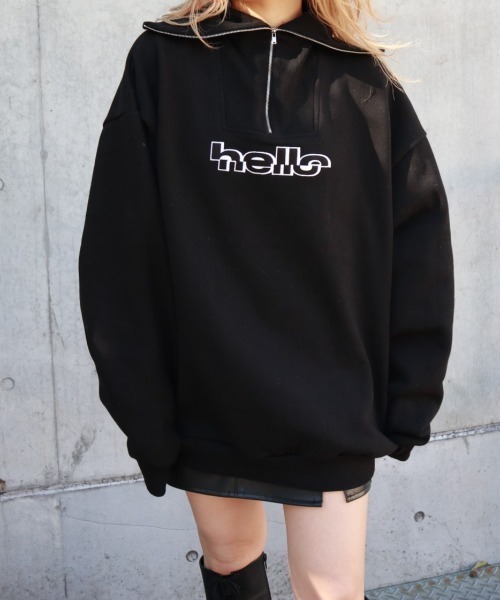 FIG&VIPER（フィグアンドバイパー）の「HELLOリブタートルBIG　PO（ニット/セーター・レディース・グレー/ブラック・FREE）」の2枚目の写真