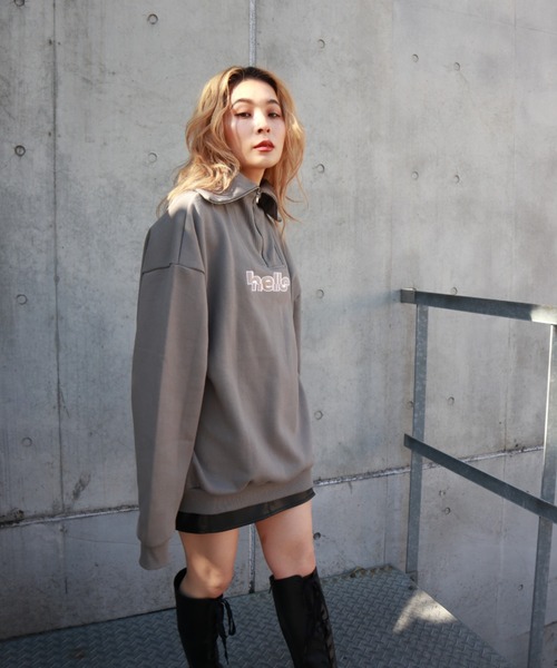 FIG&VIPER（フィグアンドバイパー）の「HELLOリブタートルBIG　PO（ニット/セーター・レディース・グレー/ブラック・FREE）」の17枚目の写真