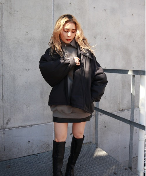 FIG&VIPER（フィグアンドバイパー）の「HELLOリブタートルBIG　PO（ニット/セーター・レディース・グレー/ブラック・FREE）」の14枚目の写真