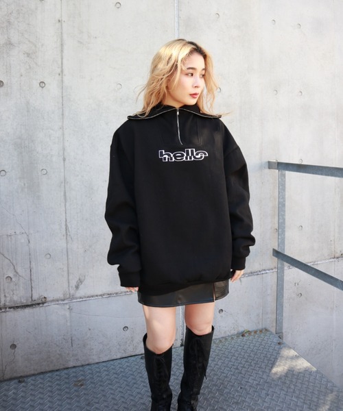 FIG&VIPER（フィグアンドバイパー）の「HELLOリブタートルBIG　PO（ニット/セーター・レディース・グレー/ブラック・FREE）」の18枚目の写真