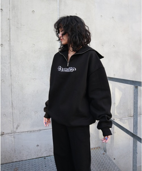 FIG&VIPER（フィグアンドバイパー）の「HELLOリブタートルBIG　PO（ニット/セーター・レディース・グレー/ブラック・FREE）」の4枚目の写真