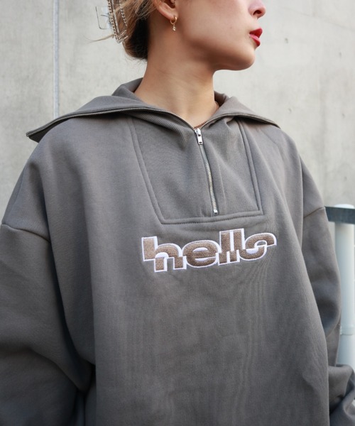 FIG&VIPER（フィグアンドバイパー）の「HELLOリブタートルBIG　PO（ニット/セーター・レディース・グレー/ブラック・FREE）」の13枚目の写真