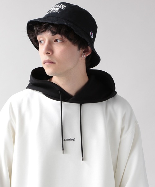 RAGEBLUE(レイジブルー)の「プチ刺繍キリカエ/テックスウェットパーカー/265153(パーカー・メンズ・ホワイト/チャコールグレー/ライトブルー/ライトグリーン・MEDIUM/LARGE)」の2枚目の写真