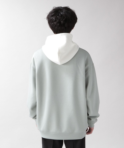 RAGEBLUE(レイジブルー)の「プチ刺繍キリカエ/テックスウェットパーカー/265153(パーカー・メンズ・ホワイト/チャコールグレー/ライトブルー/ライトグリーン・MEDIUM/LARGE)」の9枚目の写真