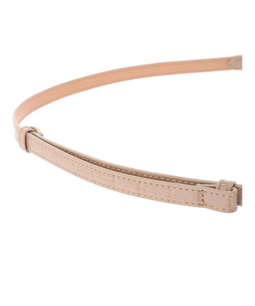 earth music&ecology（アースミュージックアンドエコロジー）の「型押しフックベルト＊（ベルト・レディース・ブラック/ダークブラウン/ピンクベージュ・FREE）」の8枚目の写真