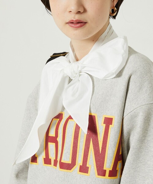 FREAK'S STORE（フリークスストア）の「CRAVAT/クラバット(付けリボン/付け襟)（付け襟・レディース・ホワイト/サックスブルー/ストライプ/チェック・ﾌﾘ-）」の10枚目の写真