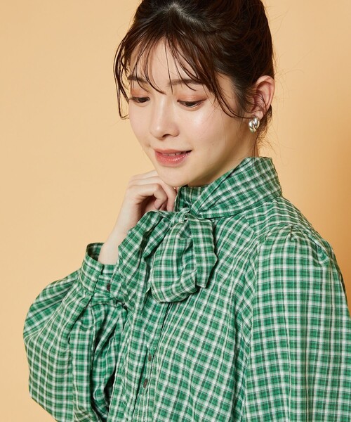 FREAK'S STORE（フリークスストア）の「CRAVAT/クラバット(付けリボン/付け襟)（付け襟・レディース・ホワイト/サックスブルー/ストライプ/チェック・ﾌﾘ-）」の13枚目の写真