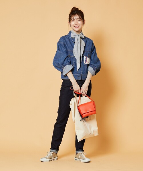 FREAK'S STORE（フリークスストア）の「CRAVAT/クラバット(付けリボン/付け襟)（付け襟・レディース・ホワイト/サックスブルー/ストライプ/チェック・ﾌﾘ-）」の21枚目の写真