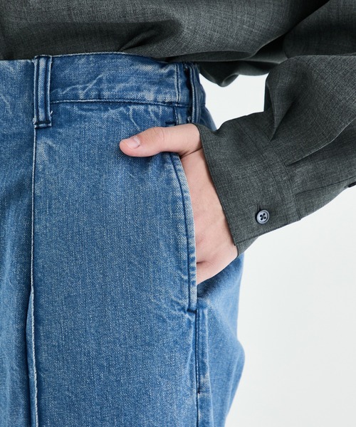 city（シティ）の「WIDE DENIM（デニムパンツ・メンズ・グレー/インディゴブルー・1/2）」の20枚目の写真