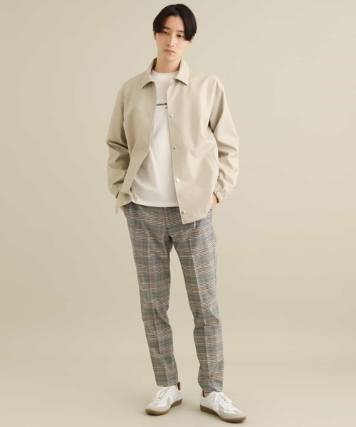 a.v.v(アーヴェヴェ)の「【美脚+楽ちん】チェックストレッチスマートスラックス(スラックス・メンズ・グレー/ベージュ/ライトグレー・46/48/52/50/44)」の21枚目の写真