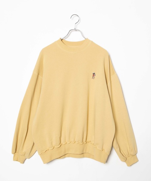 DuKKah（デュカ）の「Dukkah/【低身長向け】オーバーサイズスウェット（スウェット・レディース・サックスブルー/イエロー/グリーン/オートミール/スミクロ・X-SMALL）」の13枚目の写真