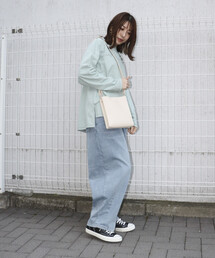 フェイクレザーミニショルダーバッグ