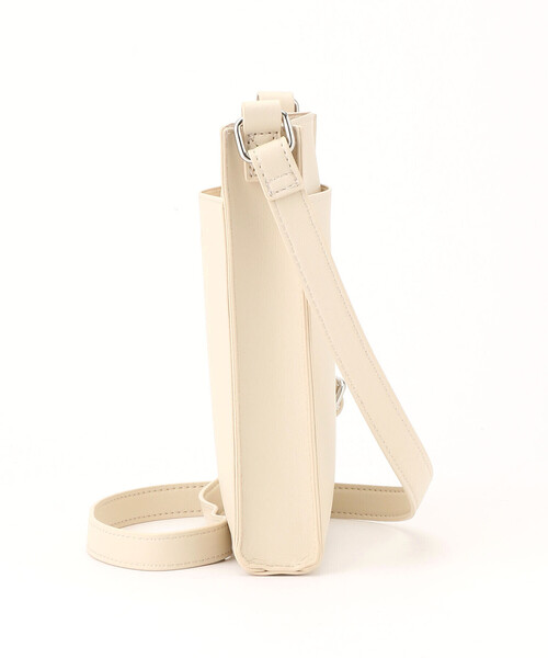 Purple&Yellow（パープルアンドイエロー）の「フェイクレザーミニショルダーバッグ（ショルダーバッグ・メンズ・ライトグリーン/アイボリー/ブラック/グレイッシュベージュ・FREE）」の9枚目の写真