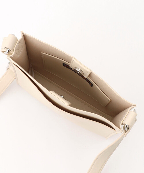 Purple&Yellow（パープルアンドイエロー）の「フェイクレザーミニショルダーバッグ（ショルダーバッグ・メンズ・ライトグリーン/アイボリー/ブラック/グレイッシュベージュ・FREE）」の18枚目の写真