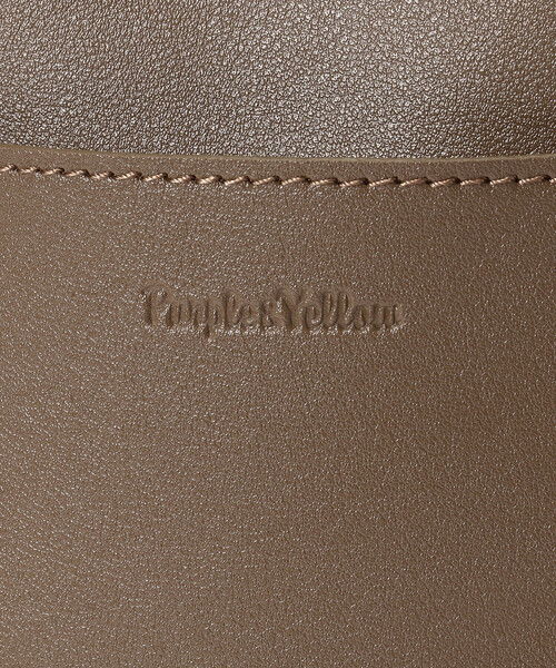 Purple&Yellow（パープルアンドイエロー）の「フェイクレザーミニショルダーバッグ（ショルダーバッグ・メンズ・ライトグリーン/アイボリー/ブラック/グレイッシュベージュ・FREE）」の17枚目の写真