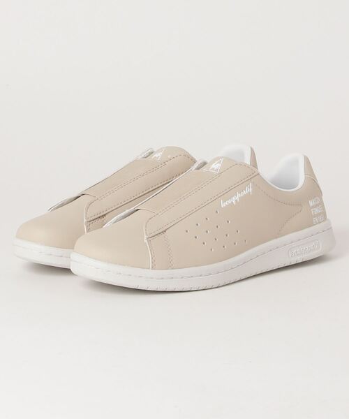 le coq sportif(ルコックスポルティフ)の「LA ローラン SL OM / LA ROLAND SL OM ユニセックス シューズ スニーカー 靴 ルコック ローラン スポーツウェア(スニーカー・メンズ・ベージュ・28.0cm/23.0cm/26.0cm/25.5cm/23.5cm/24.0cm/22.5cm/27.0cm/26.5cm/24.5cm/27.5cm/25.0cm)」の6枚目の写真