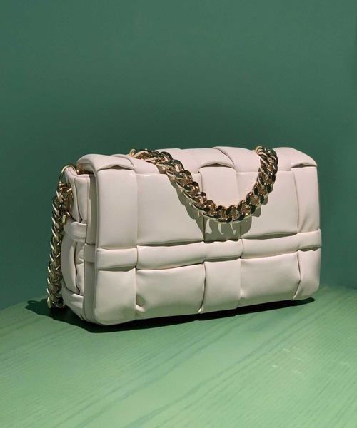 ASH（アッシュ）の「【PEGGY】スクエアハンドバッグ（ハンドバッグ・レディース・ラベンダー/ブラック/アイボリー・ONE SIZE）」の10枚目の写真