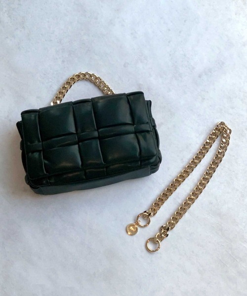 ASH（アッシュ）の「【PEGGY】スクエアハンドバッグ（ハンドバッグ・レディース・ラベンダー/ブラック/アイボリー・ONE SIZE）」の14枚目の写真