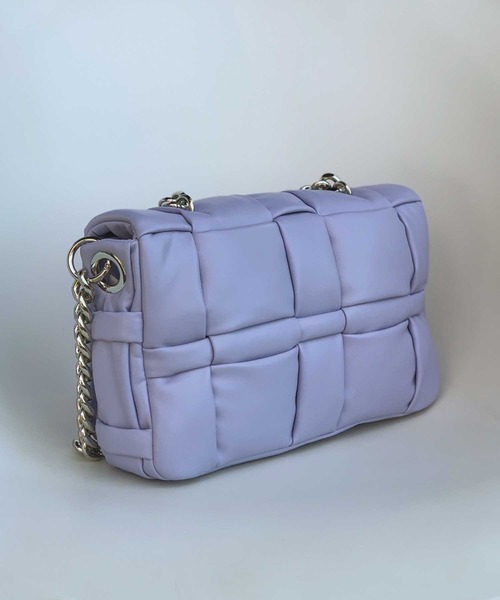 ASH（アッシュ）の「【PEGGY】スクエアハンドバッグ（ハンドバッグ・レディース・ラベンダー/ブラック/アイボリー・ONE SIZE）」の11枚目の写真