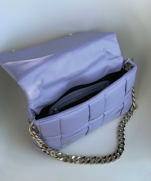 ASH（アッシュ）の「【PEGGY】スクエアハンドバッグ（ハンドバッグ・レディース・ラベンダー/ブラック/アイボリー・ONE SIZE）」の7枚目の写真