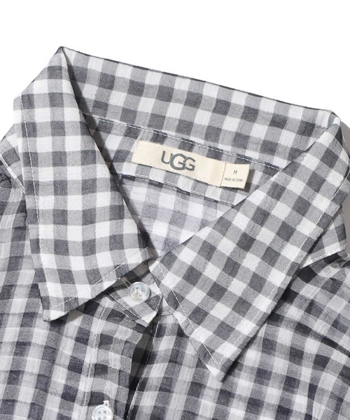 UGG（アグ）の「UGG@mos シースルー チェックシャツ / アグ シースルー チェックシャツ（シャツ/ブラウス・レディース・レッド/ブルー/ブラック・M/L）」の10枚目の写真