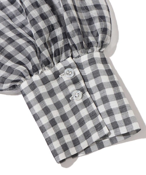 UGG（アグ）の「UGG@mos シースルー チェックシャツ / アグ シースルー チェックシャツ（シャツ/ブラウス・レディース・レッド/ブルー/ブラック・M/L）」の12枚目の写真