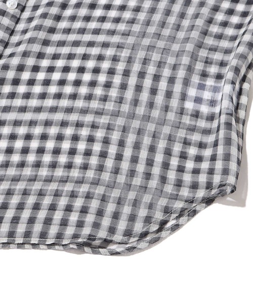 UGG（アグ）の「UGG@mos シースルー チェックシャツ / アグ シースルー チェックシャツ（シャツ/ブラウス・レディース・レッド/ブルー/ブラック・M/L）」の13枚目の写真