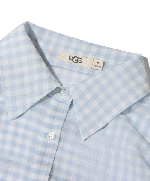 UGG（アグ）の「UGG@mos シースルー チェックシャツ / アグ シースルー チェックシャツ（シャツ/ブラウス・レディース・レッド/ブルー/ブラック・M/L）」の15枚目の写真