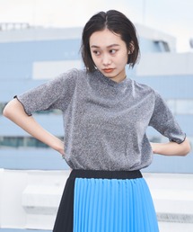 ラメハーフスリーブTEE