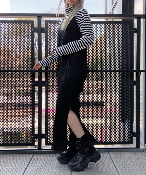 Figments（フィグメンツ）の「キャミマキシワンピース（ワンピース・レディース・ブラック・FREE）」の9枚目の写真