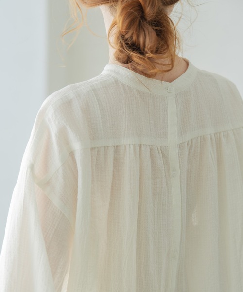 Crisp(クリスプ)の「オーバードレスシャツ(シャツ/ブラウス・レディース・ホワイト/ブラック・FREE)」の9枚目の写真