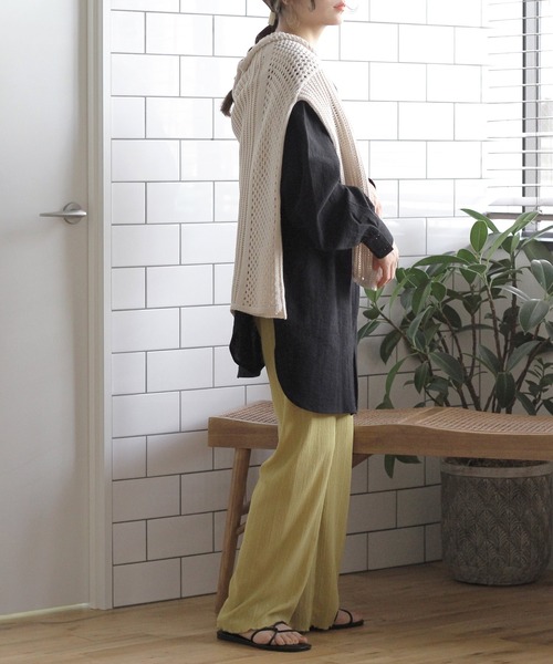 Crisp(クリスプ)の「オーバードレスシャツ(シャツ/ブラウス・レディース・ホワイト/ブラック・FREE)」の13枚目の写真