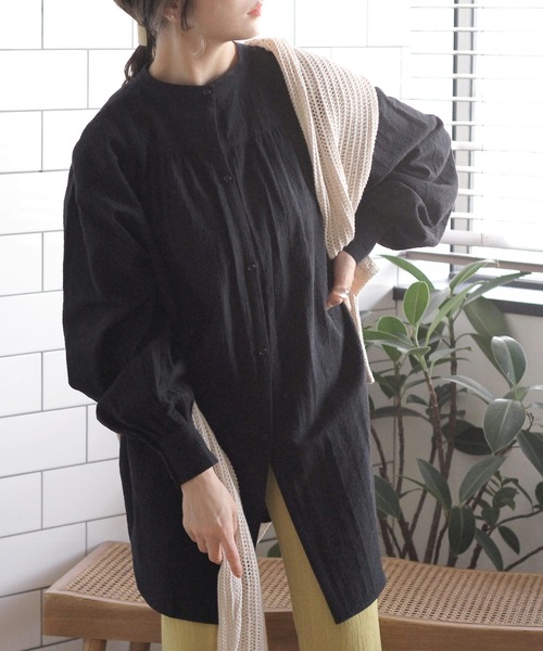 Crisp(クリスプ)の「オーバードレスシャツ(シャツ/ブラウス・レディース・ホワイト/ブラック・FREE)」の14枚目の写真