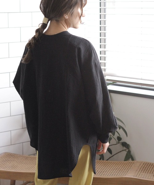 Crisp(クリスプ)の「オーバードレスシャツ(シャツ/ブラウス・レディース・ホワイト/ブラック・FREE)」の17枚目の写真