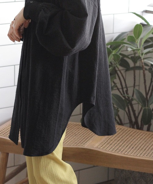 Crisp(クリスプ)の「オーバードレスシャツ(シャツ/ブラウス・レディース・ホワイト/ブラック・FREE)」の18枚目の写真