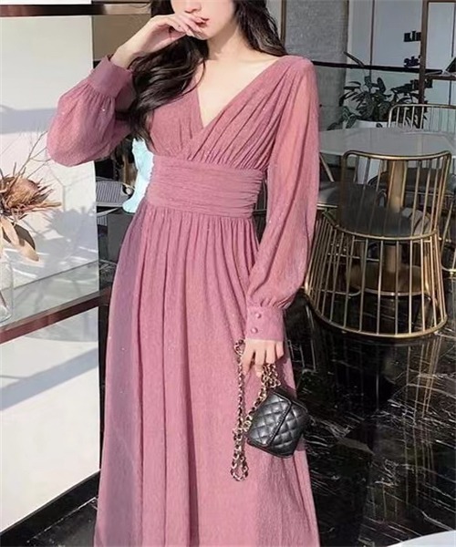 セール 前後2way Vネック しわ加工ワンピース ワンピース Dream Garden ドリームガーデン のファッション通販 Zozotown