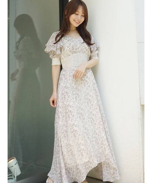 マーキュリーデュオ　ワンピース　白　黒レース マーキュリーデュオ MERCURYDUO 【小澤美里コラボ】レース