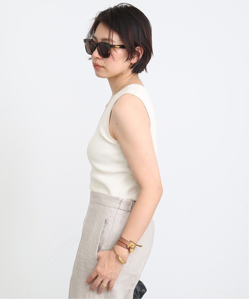 試着のみドゥーズィエムクラスDiner B RIBタンクトップ/カオスビームス Deuxieme Classe（ドゥーズィエムクラス）の「*Diner B RIB タンク