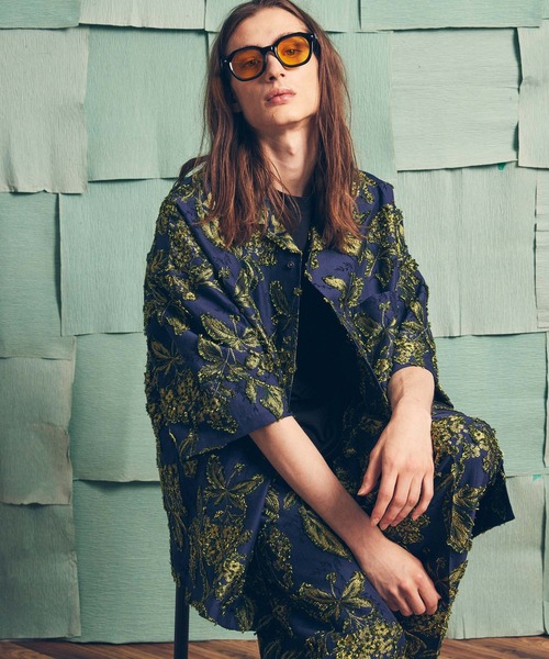 MAISON SPECIAL（メゾンスペシャル）の「《ユニセックスアイテム》カットオフリーフジャガードプライムオーバーオープンカラーショートスリーブシャツ 【MAISON SPECIAL/メゾンスペシャル】（シャツ/ブラウス・メンズ・ブルー/ブラック/ネイビー/ベージュ・0/1/2）」の21枚目の写真