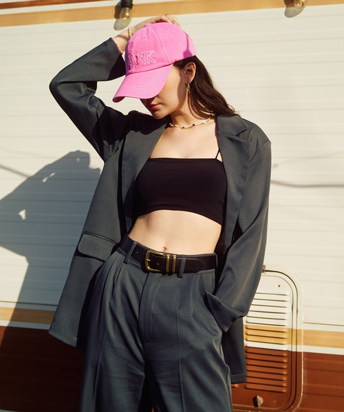 BLONDEY(ブロンディ)の「バッククロスカップ付きキャミソール(キャミソール・レディース・ホワイト/ブラック・FREE)」の14枚目の写真