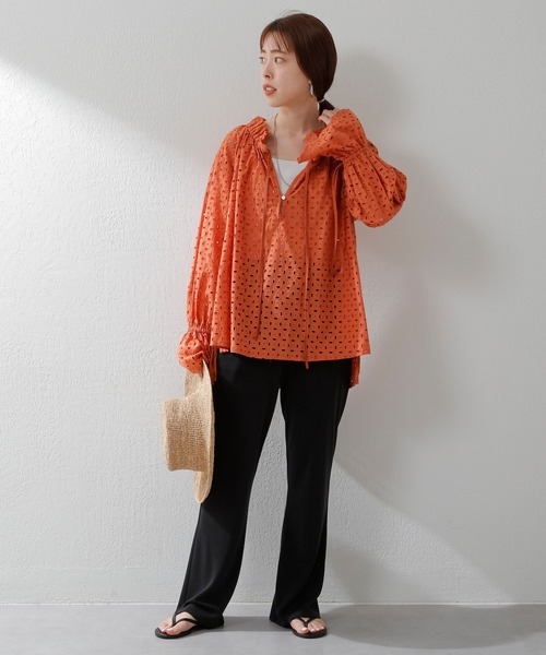 Le Voyage en Panier（ルヴォヤージュアンパニエ）の「(LE VOYAGE EN PANIER/ル ヴォヤージュ エン パニエ)ハット（ハット・レディース・ブラック/ベージュ・FREE）」の12枚目の写真