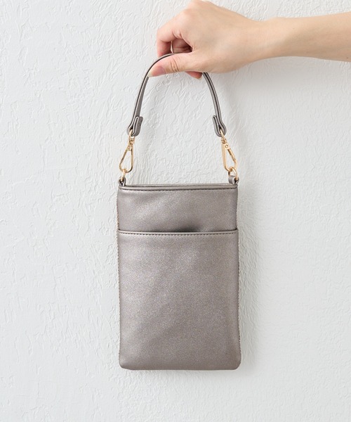 Pal collection（パルコレクション）の「NEWYORKリタちゃんスマホショルダー（ショルダーバッグ・レディース・グレー/ベージュ・FREE）」の9枚目の写真