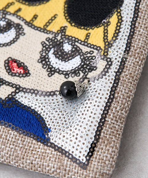 Pal collection（パルコレクション）の「NEWYORKリタちゃんスマホショルダー（ショルダーバッグ・レディース・グレー/ベージュ・FREE）」の6枚目の写真