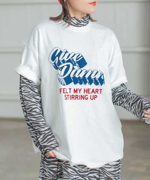 PBLIM(ページボーイリム)の「PAGEBOYLIM/レトロロゴT(Tシャツ/カットソー・レディース・チャコールグレー/オフホワイト・MEDIUM/LARGE)」の8枚目の写真