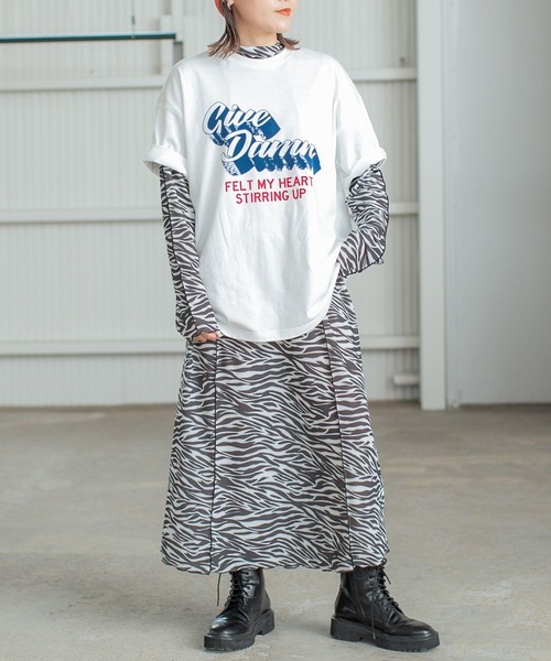 PBLIM(ページボーイリム)の「PAGEBOYLIM/レトロロゴT(Tシャツ/カットソー・レディース・チャコールグレー/オフホワイト・MEDIUM/LARGE)」の11枚目の写真