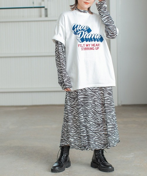 PBLIM(ページボーイリム)の「PAGEBOYLIM/レトロロゴT(Tシャツ/カットソー・レディース・チャコールグレー/オフホワイト・MEDIUM/LARGE)」の12枚目の写真