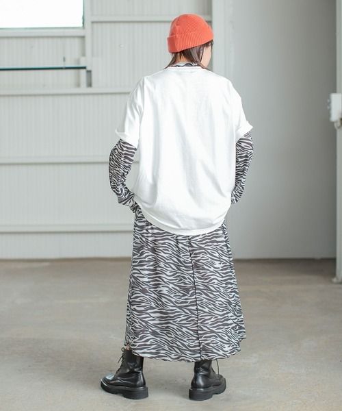 PBLIM(ページボーイリム)の「PAGEBOYLIM/レトロロゴT(Tシャツ/カットソー・レディース・チャコールグレー/オフホワイト・MEDIUM/LARGE)」の13枚目の写真